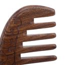 Taschenkamm aus Holz, Natur-Schwarz-Gold-Sandelholz, superbreiter Holzkamm, antistatischer Läuse-Bartkamm, Haarstyling