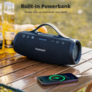 Tronsmart Mirtune S100 Bluetooth Speaker Powerful Speaker with 50W, IPX7 Waterproof, Retractable Handle, Built-in Powerbank