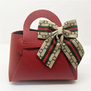 10pcs Easter Leather Mini Gift Bags With Bow Ribbon Packaging Box Wedding for Guest Candy Handbag Bag Birthday Party Decor bag