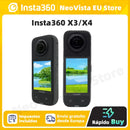 【Ship From EU】Insta360 X3/X4 -Waterproof 360 Action Camera with 1/2" 48MP Sensors, 5.7K 360 Active HDR Video, 72MP 360 Photo
