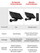 6V 4W Solar Battery Charger For Security Camera Portable Solar Power Bank 4W Solar Panel Charger DC 5521 With Remote Control
