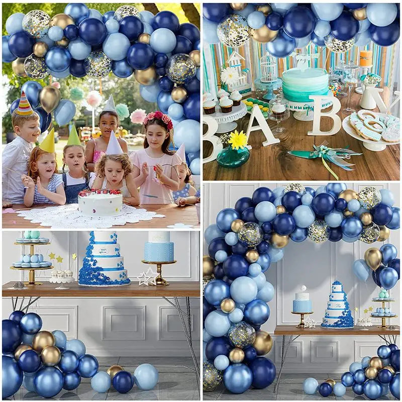 Balloons Party Supplies Happy Birthday Baby Shower Bluey Decorations Wedding Accessories Arch Gender Reveal Christening Boy Girl