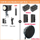 Sokani X100 100W RGB Bi-Color LED Videoleuchte APP-Steuerung Bowens Mount Beleuchtung für Fotografie Videoaufnahmen Outdoor-Drehs