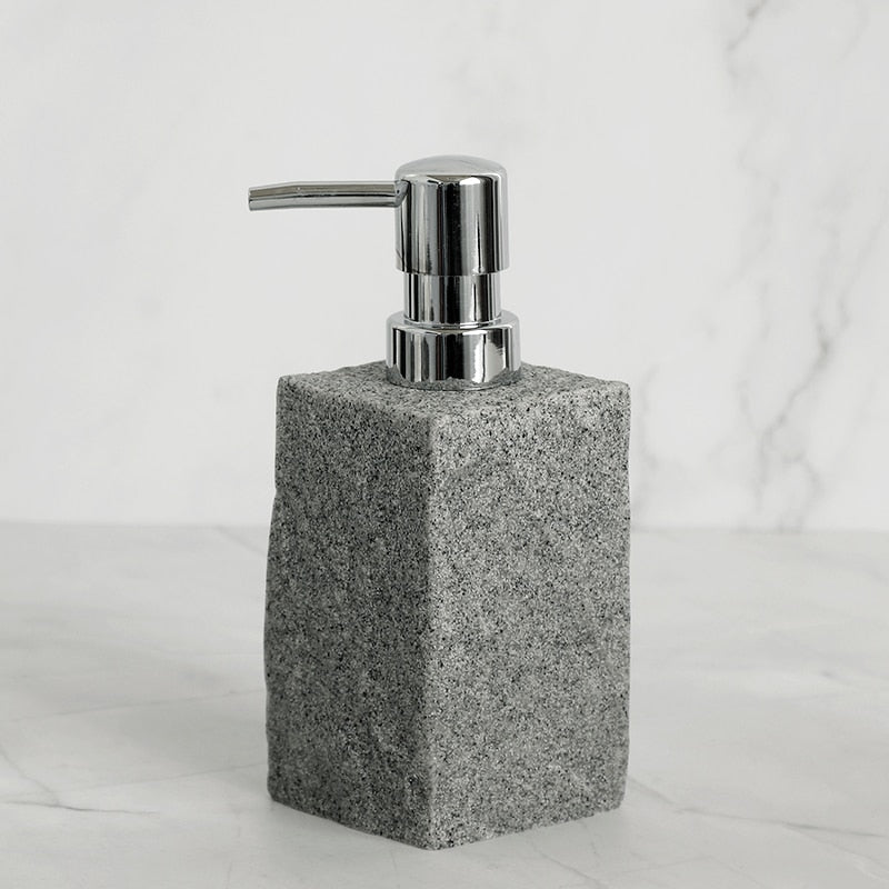 Bathroom Accessories Single Imitati Granite Iiquid Soap Dispenser Toothbrush Holder Cup Soap Dish Toilet Brush Holder