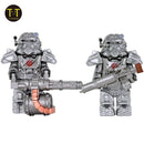 MOC Military Armor Soldiers Mini Anime Action Figures Weapons Robots Mecha Building Blocks Bricks DIY Toys for KIDS gift