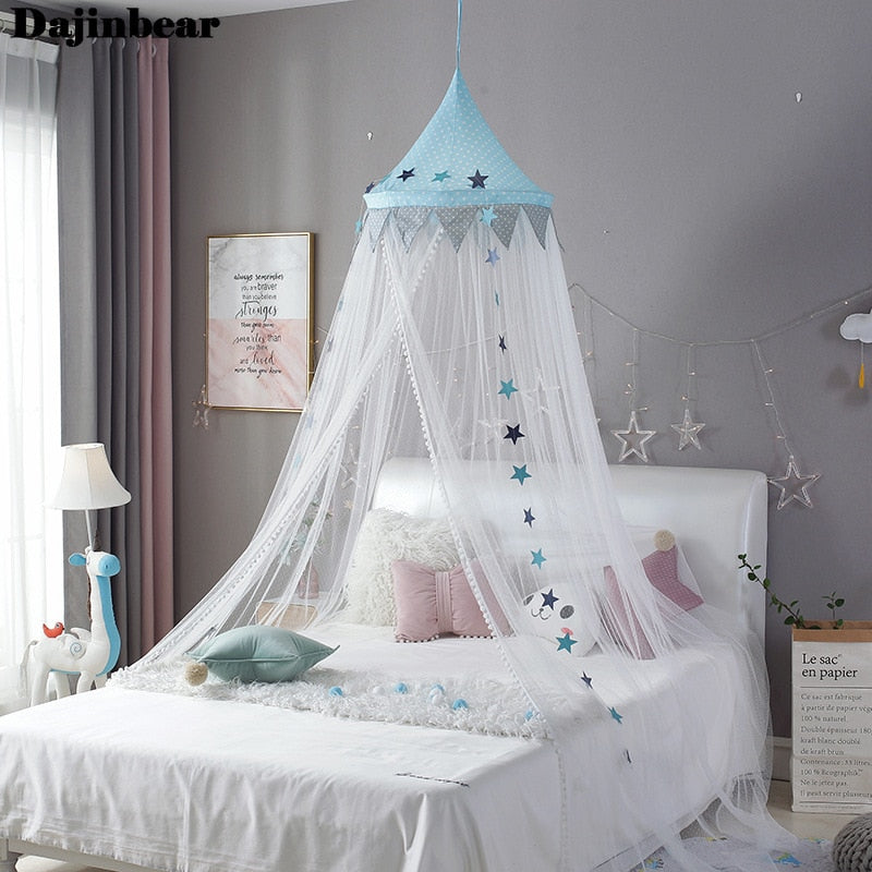 Baby Room Mosquito Net Kid bed curtain canopy Round Crib Netting bed tent baldachin Decoration girl bedroom accessories Dropship