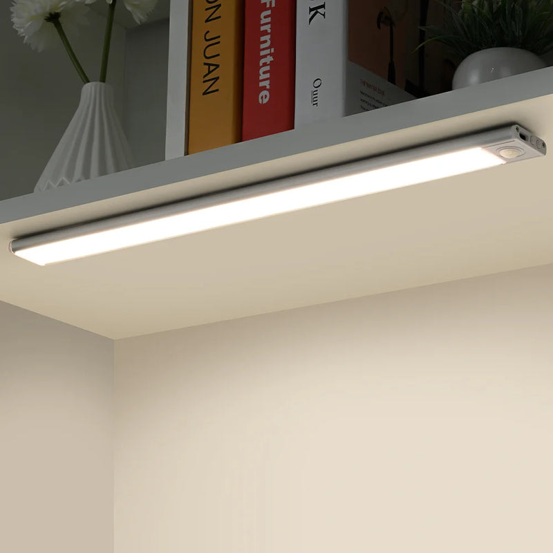 Motion Sensor Light Night Light Wireless USB LED Under Cabinet Light For Kitchen Cabinet Bedroom Wardrobe Sensor Indoor Lighting