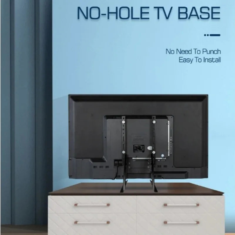 Universal TV Large Stand Height Adjustable Base for Most TVs Up to 75" Max VESA 600x400 mm Leg Stand Holds up to 110 lbs