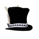 Easter White Rabbit Top Hat Alice Wonderland Cosplay Bunny Bowler Men Women March Hare Costume Accessory Topper With Ears