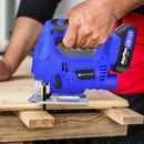 DayPlus 3000RPM Cordless Jigsaw 21V Electric JigSaw Brushless Motor Portable Multi-Function Power Tool for Wood Metal Cutting