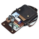 JOYIR Echtes Rindsleder Herren Vintage Handtaschen Überschlag Herren Umhängetaschen Lässige Kuriertaschen Mode Umhängetasche