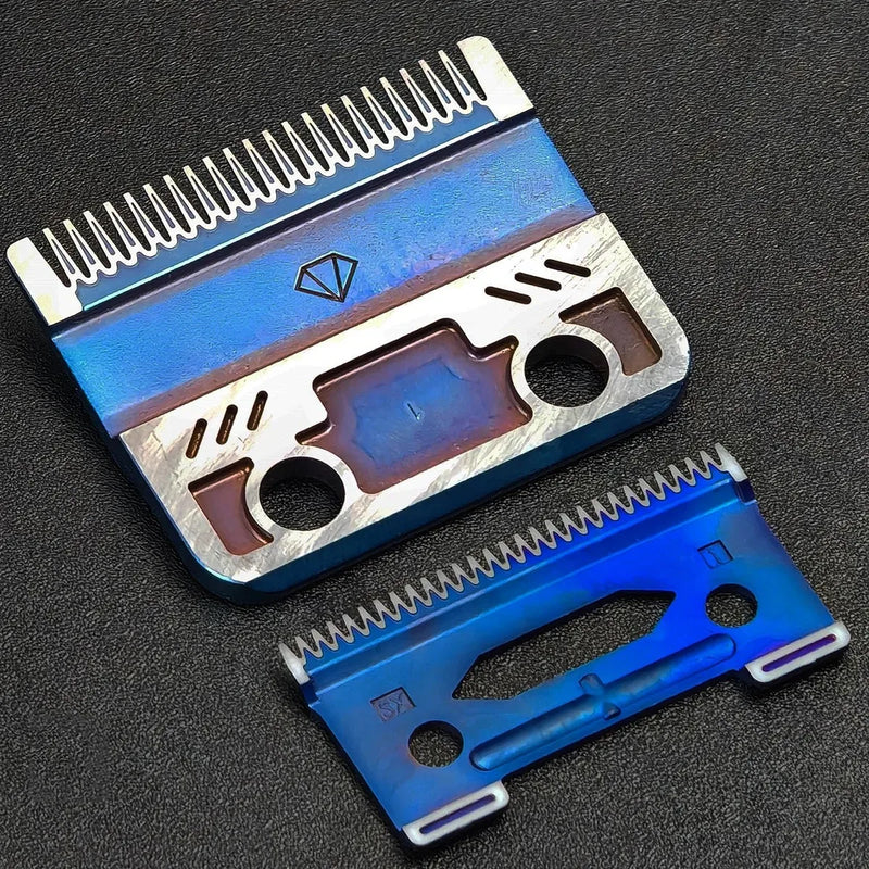 BRDCLIP Blue Blade Original Replaceable Cutter Head for 2020C Madeshow M10 M5 Hair Clipper Titanium Plated Ceramics Blade