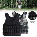 20kg Loading Weighted Vest Adjustable Exercise Training Fitness Jacket Gym Workout Boxing Vest Fitness Running Sand Waistcoat