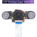 Raspberry Pi 4 IR-CUT Camera Night Vision Focal Adjustable 5MP Fish Eye Auto Switch Day-Night for Raspberry Pi 3 Mode B+/4B