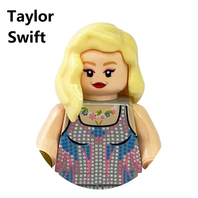 USA Star Taylor Swift Donald Trump Building Blocks Mini Action Figure Toys