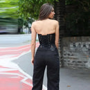 The Échappée | Lace-Up Strapless Corset Top — Summer 2026