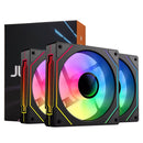 JUMPEAK MS120 120mm Case Fan 5V ARGB Infinite Mirror Effect Quiet 12cm RGB Fans For PC Case  Cooling Stystem CPU Water Cooler