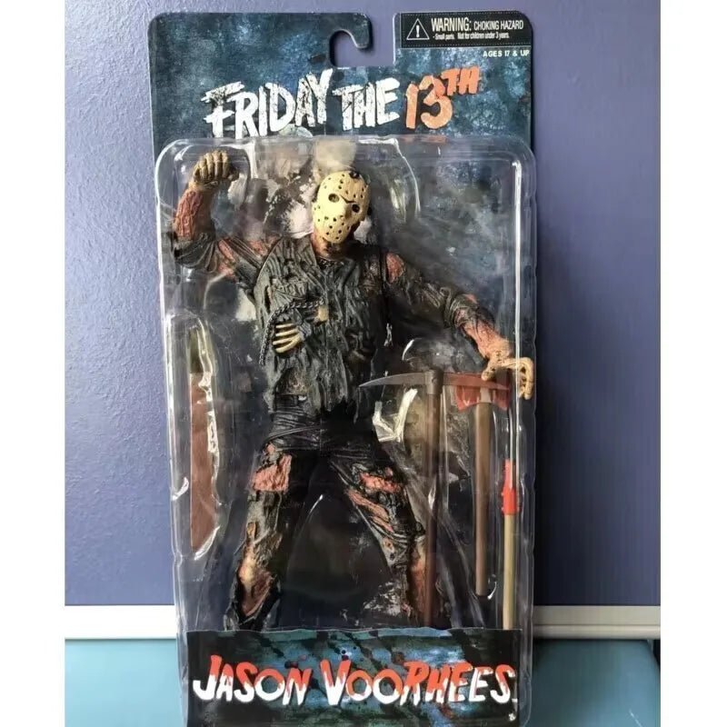 The 13th Figure Toys NECA Friday Freddy Jason Voorhees Blood Action Figure Jason Collectible Model Christmas Halloween Gifts