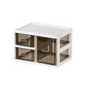 Large-capacity Desk Organizer Storage Box Dust-proof Clear Dormitory Drawer Display Rack Plastic Skin Care Products Shelf