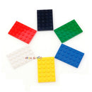 5pcs/lot DIY Blocks Building Bricks Thin 4X6 Educational Assemblage Construction Toys for Children Size Compatible With Brand