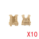 WW2 Military Building Blocks Mini Bricks Solider Figures Gifts Weapon Equipment Accessories USA Greman Vests Armor Toys For Kids