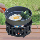 21000W Electronic Ignition Gas Stove with Adapter Portable Outdoor Furnace Barbecue Burner Cookware for Outdoor Camping Tourist