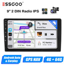 ESSGOO 7"/9"/10“ 2 DIN Android 14 4+64G Car Stereo Carplay Android Auto GPS SAT Navi Bluetooth FM RDS Radio WIFI Touchscreen