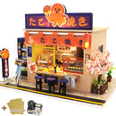 Cutebee Miniature Dollhous Japanese Style Doll House Accessories Furniture Miniatures Building Mini Wooden Roombox Toy Gift