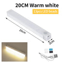 10/20/30/50cm Rechargeable PIR Motion Sensor LED Night Light Infared Induction Detector Night Lamp Stair Cabinet Kitchen Light