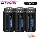 CITYORK 1.2V C Size Battery Ni-MH LR14 Rechargeable Batteriy For Gas Cooker Car Toy Flashlight Radio Low Self Discharge C Bateri