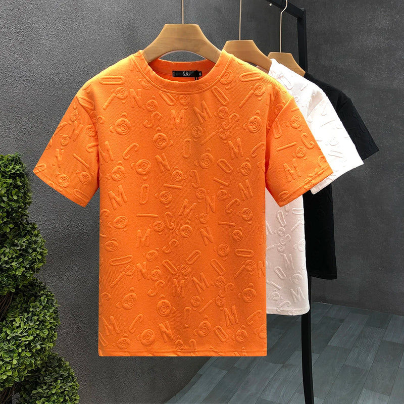 2024 Male New Arrival T-shirts Cotton Summer T Shirt Women Men Harajuku Tops Tees Solid Color Streetwear Hip Hop T Shirt Q29