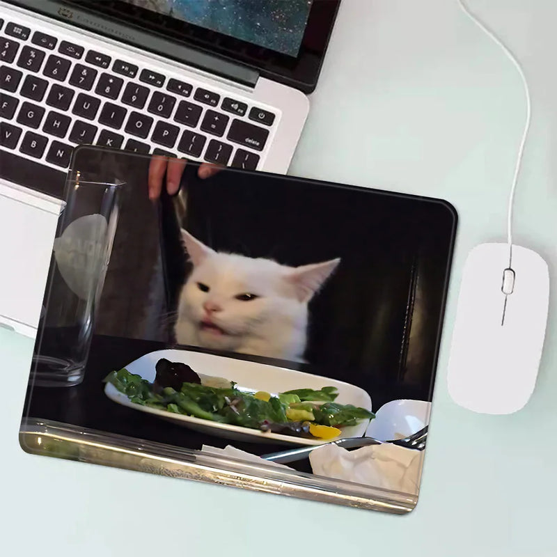 cat meme Gaming Mouse Pad XS Small Mousepad For PC Gamer Desktop Decoration Office Mouse Mat Deskmat Rug