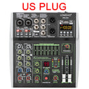 4/6 Channel Mixing Console 48V 99 DSP Effect Bluetooth Lomeho Audio DJ Mixer USB PC Play Record Podcast Sound Table AM-AX4
