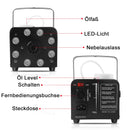 U'King 700W Upgrade Smoke Machine 8PCS RGB Colorful LED Fogger Wireless Remote Control Fog Machine For DJ Disco Wedding Party