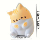 Soft PU Slow Rebound Cartoon Cat Pop Fidget Toy, 1PC Adorable Squeeze Ball, Stress Relief for Kids Adults, Halloween Christmas Gift