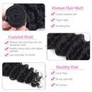 MSMV 15A Deep Wave Bundles European Human Hair Deep Weave Bundles 3 Pcs Lot Natural Color Human Hair Extensions For Women