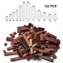 122pcs Thick Figures Bricks 12 Size DIY Building Blocks Educational Creative Size Compatible With 3001 Plastic Toys for Children