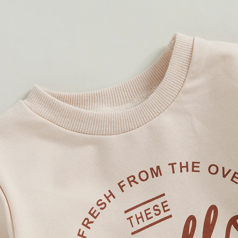 Baby Thanksgiving Sweatshirts Long Sleeve Crew Neck Letter Print Pullovers Toddler Warm Tops