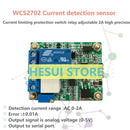 WCS2702 High precision AC-DC current detection sensor module 2A current limiting protection relay serial port