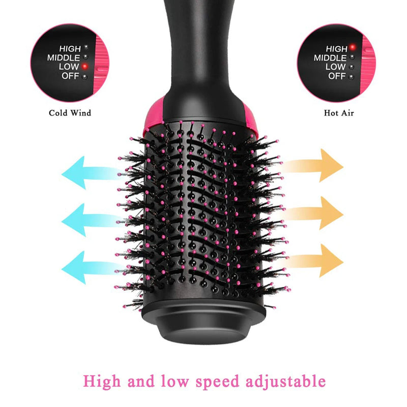 Hair Dryer Hot Air Brush Styler and Volumizer Hair Straightener Curler Comb Roller Electric Ion Blow Dryer Brush