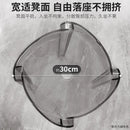 Luxury Plastic Transparent Stool, Household Thickened Folding Round Stool, Simple Living Room Bench, Dining Chair, Acrylic Chair