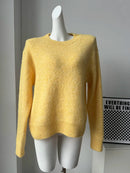 Hirsionsan 2025 New Soft Loose V Or O Neck Knitted Sweaters Women Winter Solid Female Pullovers Warm Basic Knitwear Jumper