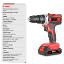 ONEVAN 500W Electric Impact Drill Set Hammer 38N.M Drill Cordless Screwdriver Woodworking Power Tools For Makita Battery Pin