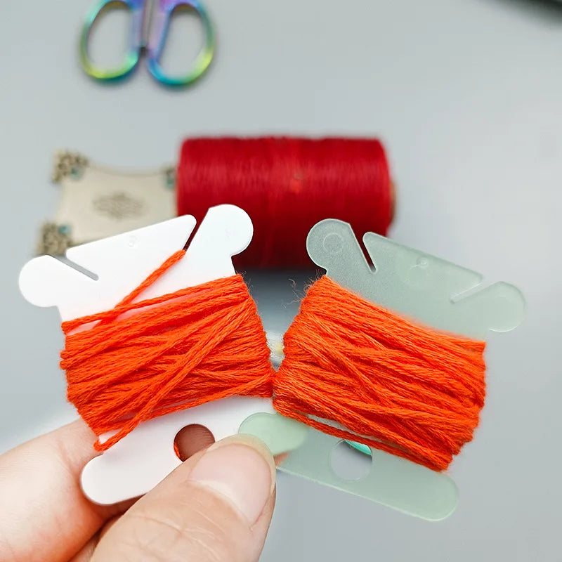 100/50pc Embroidery Thread Holder Floss Craft Bobbin Cross Stitch Storage Thread Board Card Thread Organizer Sewing Accessories