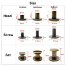 10pcs Metal Binding Chicago Screws Nails Studs Rivets For Photo Album Desk calendar menu Leather Craft Belt Wallet Fasteners