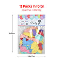 1200 Pieces-10'' Macaron Color Matte Latex Balloons 100pcs/Pack 12 Packs (1200pcs Total)