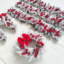 Christmas Flocking Garland Door Hanging Christmas Decorations Christmas Garland Rattan Pendant Decoration Home Holiday Layout