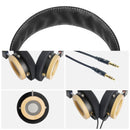 OKCSC WTD-3 Maple Wooden On-Ear Headphones Superior Sound with 40mm Speakers 3.5mm Replacement Cable HiFi Open-Back Headphones