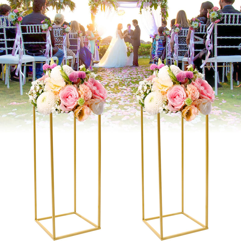 2PCS Detachable Wedding Art DIY Stand Balloon Flower Iron Decorative Rack Gold Party Wedding Ornaments Stand