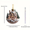 2024 Nativity Scene Hanging Ornaments Christmas Decoration Wall Hanging Jesus Angel Easter Christ Room Home Decorations